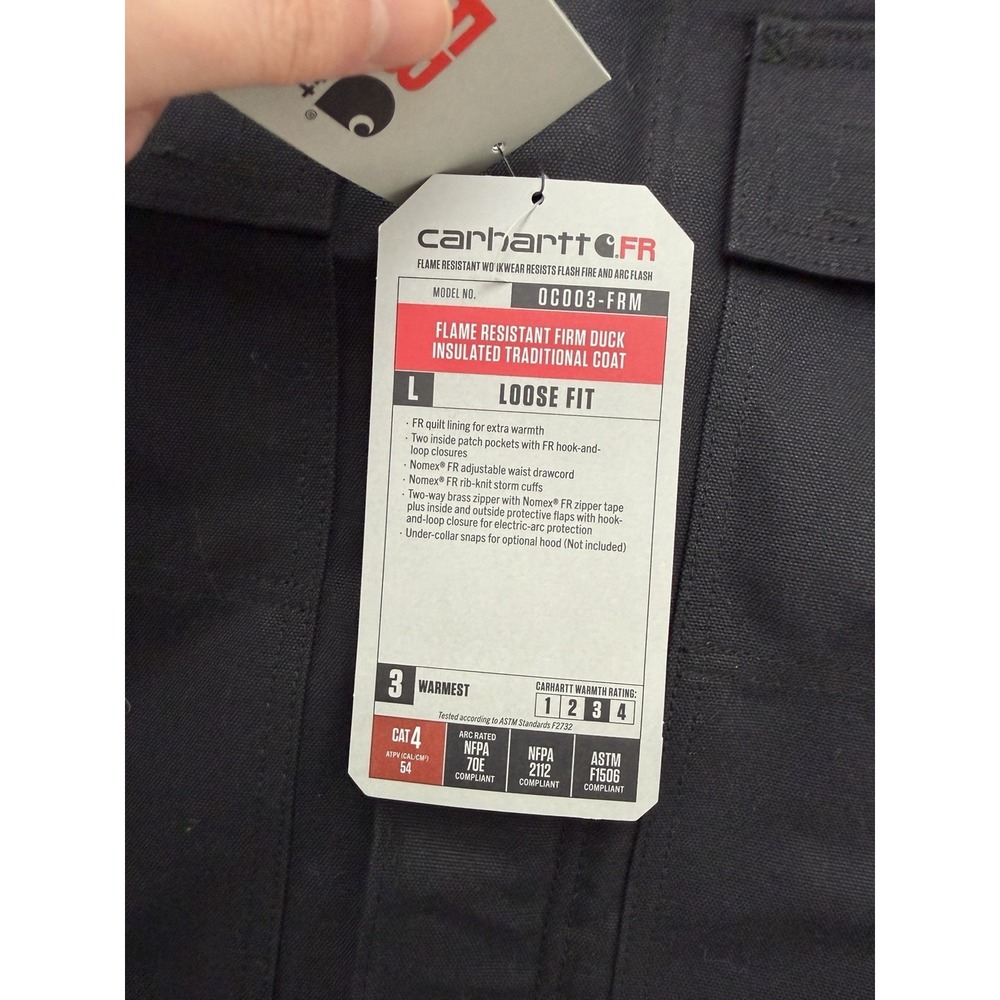 Carhartt FR Firm Duck Insulated Traditional Coat Mens‎ 4XL #0C003-FRM NEW - Picture 4 of 8